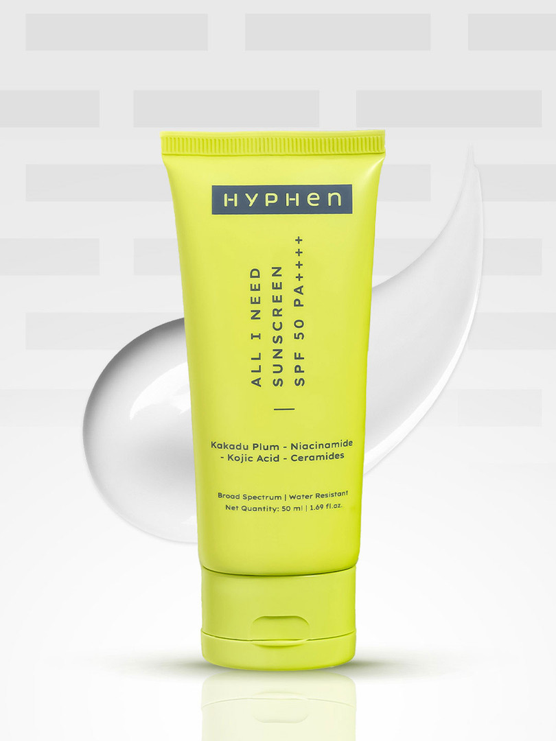 Makeup-accessories-Beauty products Hyphen All I Need Sunscreen SPF50 PA++++ In-Vivo Tested Moisturizing Sunscreen - 50ml